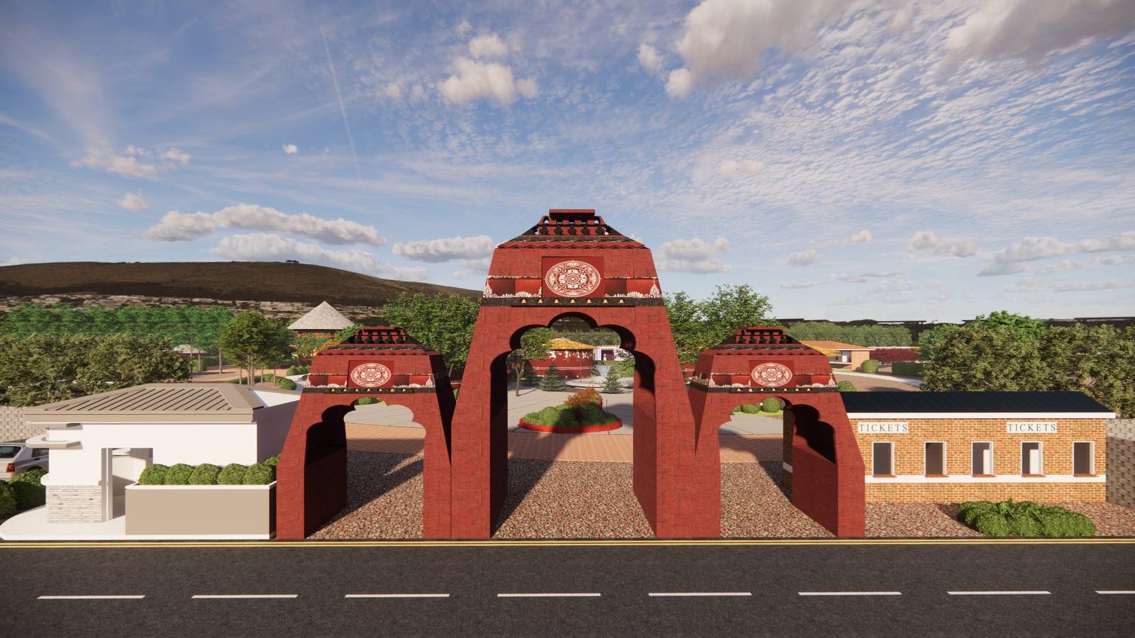 Tribal Museum exterior approach